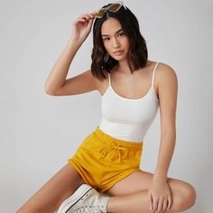 Однотонное боди на бретельках Shein