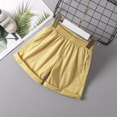 Одноцветный Повседневный Шорты для мальчиков Shein