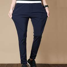 Мужские однотонные брюки на кулиске Shein