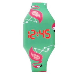 Детские электронные часы с рисунком фламинго Shein