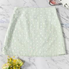 Клетка Повседневный Юбки Shein