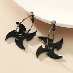 Серьги-подвески с сюрикеном Shein