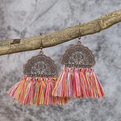 Серьги-подвески с бахромой Shein