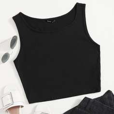 Обычный короткий жилет-топ Shein