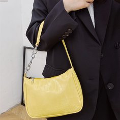 Сумка на плечо с цепочкой и крокодиловым тиснением Shein