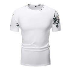 Цветочный Мужские футболки Shein