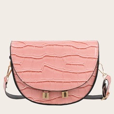 Сумка-седло с крокодиловым тиснением Shein