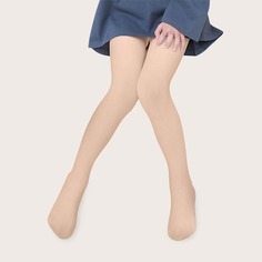 Однотонные колготки для девочек Shein