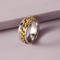 Мужское кольцо с декором цепи Shein