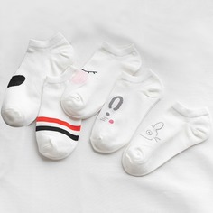 5 пар полосатые носки для девочек Shein