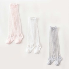 Детские гольфы с оборками 3 пары Shein