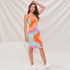 Облегающее разноцветное платье Shein