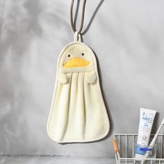 1шт Полотенце для рук с мультяшной уткой Shein