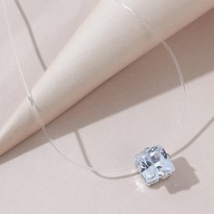 Прозрачное ожерелье со стразом Shein