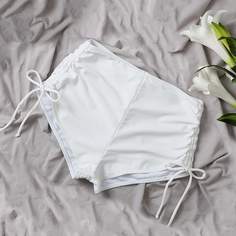 Плавки бикини с узлом и сборками Shein