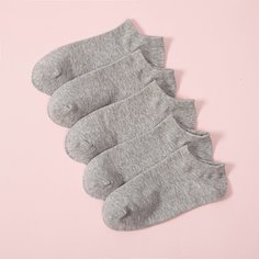 5 пар однотонные носки Shein