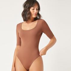 Однотонное боди Shein