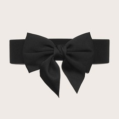 Эластичный ремень размера плюс с бантом Shein