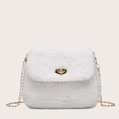 На цепочке Одноцветный Модный Сумка через плечо Shein