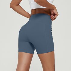 с карманами Одноцветный Спортивные шорты Shein