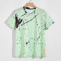 Мужская футболка с принтом Shein