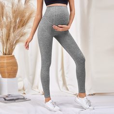 Простые спортивные колготки для беременных Shein