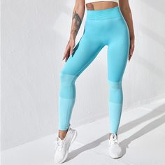 Полосатый Спортивные леггинсы Shein