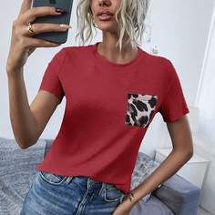 Футболка с карманом Shein