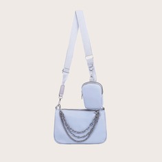 Сумка через плечо с многослойной цепочкой и кошельком Shein