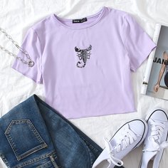 Животный Повседневный Футболки Shein