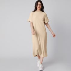 Однотонное платье Shein