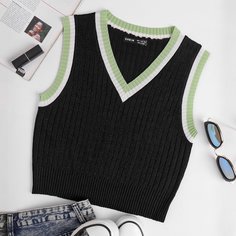 Вязаный жилет Shein