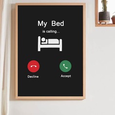 Стенная живопись с узором "голосовой звонок" без рамки Shein