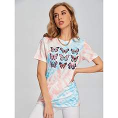 Животный Повседневный Футболки Shein