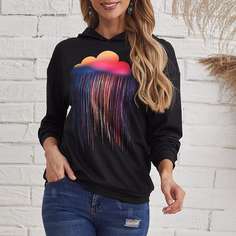 Графические изображения Повседневный Свитшоты Shein