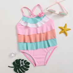 Слитный купальник для девочек Shein