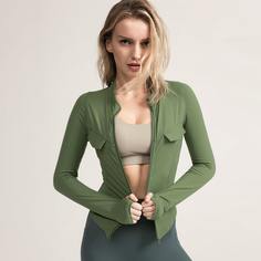 на молнии Одноцветный Спортивные куртки Shein