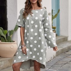 Оригинальное платье в горошек Shein