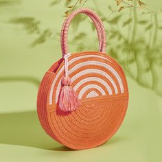 Двухцветная соломенная сумка-тоут Shein