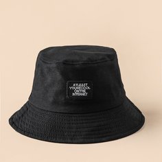Шляпа с текстовой заплатой Shein
