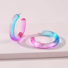 Открытые серьги-кольца из смолы Shein