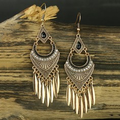 Серьги-подвески в богемском стиле со стразами Shein