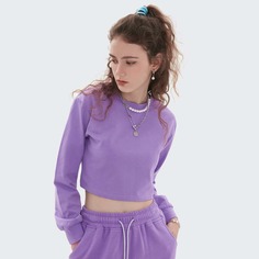 Короткий пуловер с круглым воротником Shein
