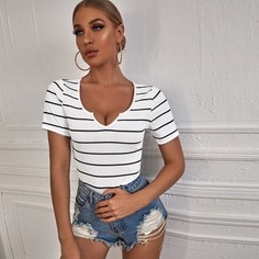 Топ в полоску Shein