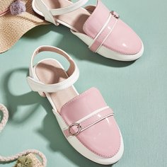 Балетки на липучке для девочек Shein