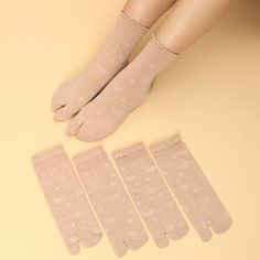 Носки таби с рисунком бабочки 5 пар Shein