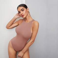 Однотонное боди Shein