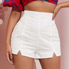 Застежка Одноцветный Повседневный Шорты Shein