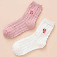 Носки с фруктовым принтом 2 пары Shein