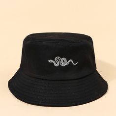 Мужская шляпа-ведро с принтом змеи Shein